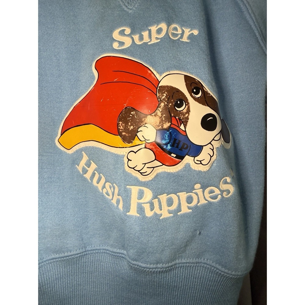 Super Hush Puppies Blue Kids Sweatshirt Child Size 24 Months  VINTAGE Rare